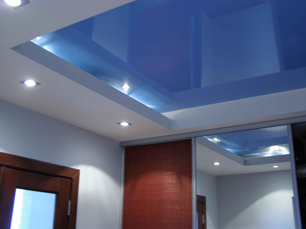 Многоуровневые натяжные потолки